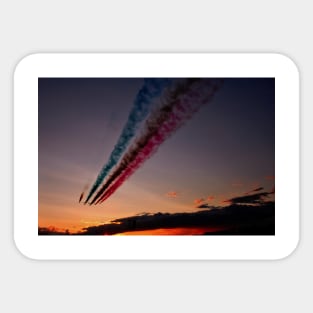 Red Arrows Display Team In Formation Sticker